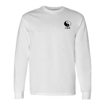 太極拳tシャツ アート格闘技tシャツ 格闘技tシャツ 長袖Tシャツ - Kawaiitshirt