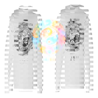 太極拳パステル 長袖Tシャツ - Kawaiitshirt