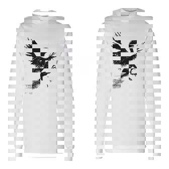 始祖鳥 恐竜モチーフ イラスト 始祖鳥 長袖Tシャツ - Kawaiitshirt