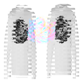 宇宙飛行士 惑星 科学 メンズ 宇宙 アート 宇宙飛行士 長袖tシャツ 長袖Tシャツ - Kawaiitshirt