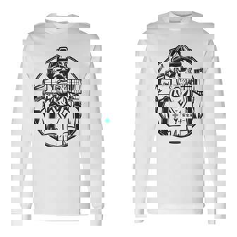 安全に働くおじさん 安全第一 作業員 長袖Tシャツ - Kawaiitshirt