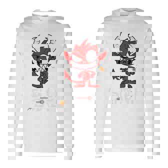 小さな悪魔 いたずらな小悪魔 長袖tシャツ 長袖Tシャツ - Kawaiitshirt