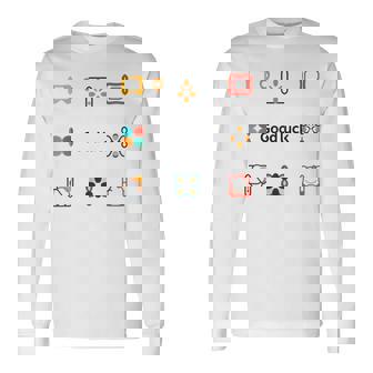 幸運を Good Luck！ロゴ アイコン 3 長袖Tシャツ - Kawaiitshirt