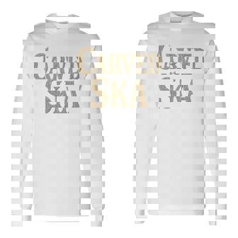 彫刻スカ 長袖tシャツ 長袖Tシャツ - Kawaiitshirt