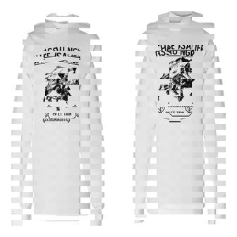 情熱と伝統の猪狩猟 長袖Tシャツ - Kawaiitshirt