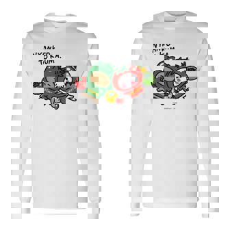 愛しすぎて大好きすぎる。 ベジタブル 長袖Tシャツ - Kawaiitshirt