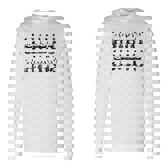 愛らしいパンダ柄かわいい動物デザイン 長袖tシャツ 長袖Tシャツ - Kawaiitshirt