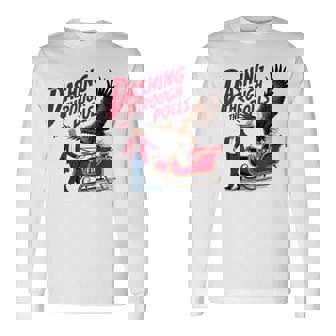 投票を駆け抜ける 面白い選挙結果 トランプ クリスマス 長袖Tシャツ - Kawaiitshirt