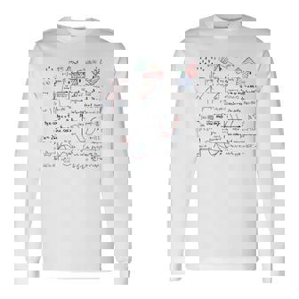 数学 数式 数字 愛 数学 数学 長袖Tシャツ - Kawaiitshirt