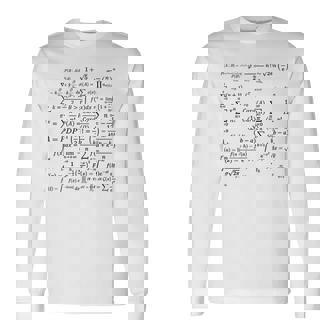 数学方程式と計算、微積分と代数、科学。 長袖Tシャツ - Kawaiitshirt