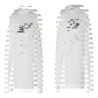 新「麒麟に似た雲／とほかみえみため」 言霊 ホツマ文字 ヲシテ文字 とほかみゑひため 龍神 開運 お守り バックプリント 長袖Tシャツ - Kawaiitshirt