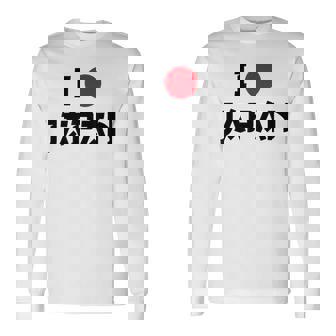 日本国旗 アイラブジャパン 赤日しんとうえんそうギフト 長袖Tシャツ - Kawaiitshirt