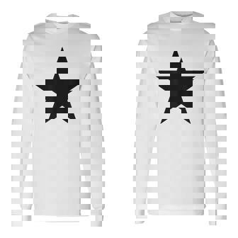 星 星柄 星型 メンズ ロゴ マーク スター ロック かっこいい おしゃれ 大きいサイズ 春夏 ステラ 長袖Tシャツ - Kawaiitshirt