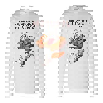 時すでにおすし ネタ ことわざ 言い間違いことわざ ジョーク ギャグ ダジャレ ツッコミ 寿司 長袖Tシャツ - Kawaiitshirt