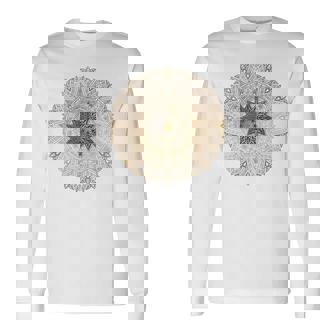 曼荼羅 最高のヨガバックプリント 長袖Tシャツ - Kawaiitshirt