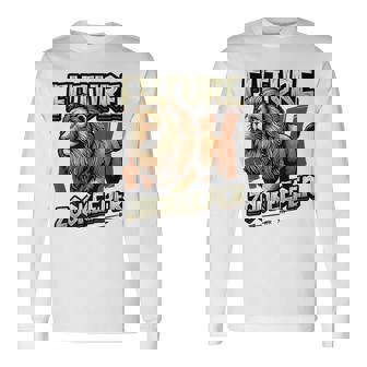 未来の飼育係ライオンの恋人 長袖Tシャツ - Kawaiitshirt