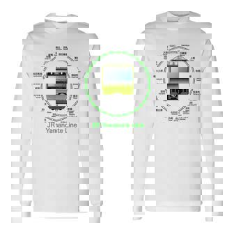 東京山手線 E235列車付き 長袖Tシャツ - Kawaiitshirt