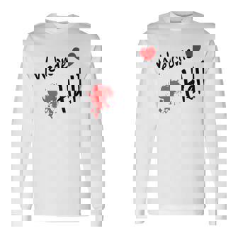 東方プロジェクト ウェルカム地獄幻想郷 リラックス 長袖Tシャツ - Kawaiitshirt