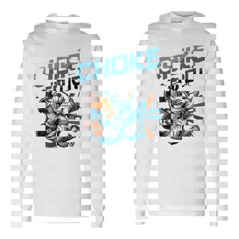 柔術 チョーク エムアウト 格闘技 柔術 長袖Tシャツ - Kawaiitshirt