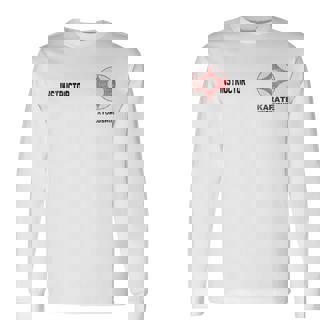 極真空手のシンボル極真会道場稽古 Gokushin Karate Nohinboru Gokushin Kai 長袖Tシャツ - Kawaiitshirt