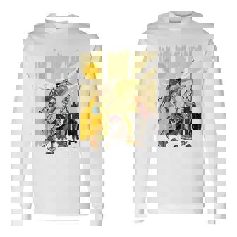 楽しいカエル ハイキングと登山愛好家 長袖Tシャツ - Kawaiitshirt