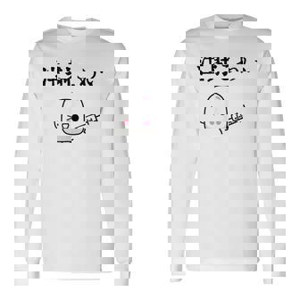 注射 怖い 長袖Tシャツ - Kawaiitshirt