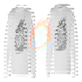 海賊スケルトン スカルとクロスボーン ジョリーロジャー グラフィック 長袖tシャツ 長袖Tシャツ - Kawaiitshirt