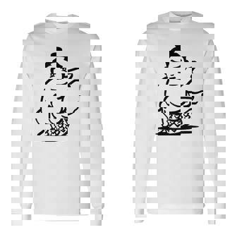 漫画 相撲 レスラー 長袖Tシャツ - Kawaiitshirt