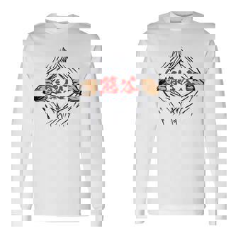 熊谷 苗字 面白いtシャツ 胸 名前 おもしろ グッズ 服 筆文字 文字 入り 面白い ネタ メンズ 長袖Tシャツ - Kawaiitshirt