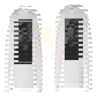 猿のイエスの絵、台無しにされたキリスト、フレスコ、ボッチドアートミーム。 長袖Tシャツ - Kawaiitshirt