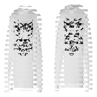 獣 小さなイノシシ 動物 かわいい シンプル ユーモア イノシシ 長袖Tシャツ - Kawaiitshirt