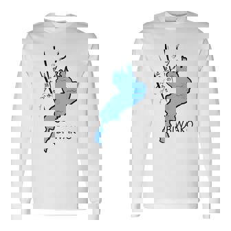 琵琶湖を止めようか大胆な日本のユーモア 長袖Tシャツ - Kawaiitshirt