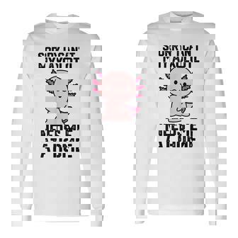 申し訳ありませんが、私のウーパールーパーは私を家に必要としています 長袖Tシャツ - Kawaiitshirt