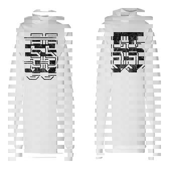 番号 55 長袖Tシャツ - Kawaiitshirt