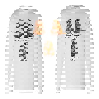 異なるタイプのビーバーズ品種コレクション、かわいいビーバーが大好き。 長袖tシャツ 長袖Tシャツ - Kawaiitshirt