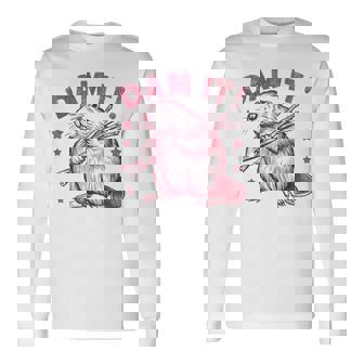 皮肉なビーバー 長袖Tシャツ - Kawaiitshirt