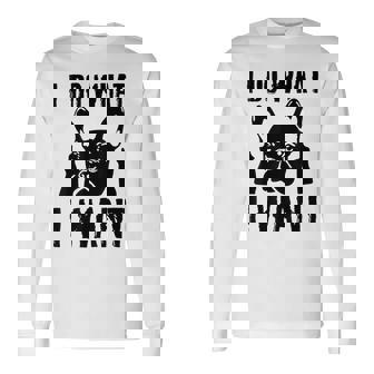 私がしたいことをする フレンチブルドッグ フレンチドッグ 犬 飼い主 犬 ギフト 長袖Tシャツ - Kawaiitshirt