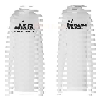 背面ロゴbkプリント バレーボール 長袖Tシャツ - Kawaiitshirt