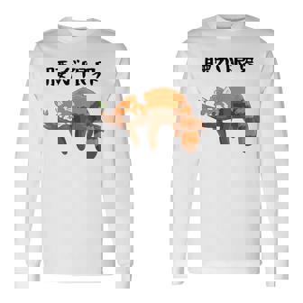 腰が限界 面白いtシャツ 文字入り メンズ おもしろ 面白い レッサーパンダ 服 オリジナル おもしろグッズ 文字 長袖Tシャツ - Kawaiitshirt