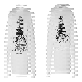 自転車に乗ったベートーベン ルートヴィグバン ベートーベン 長袖Tシャツ - Kawaiitshirt