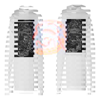 葛飾北斎作 鳳凰 長袖tシャツ 長袖Tシャツ - Kawaiitshirt