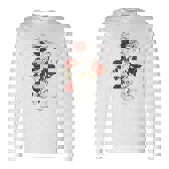 蛇爬虫類 蛇 バラ 花 爬虫類 ギフト 長袖Tシャツ - Kawaiitshirt