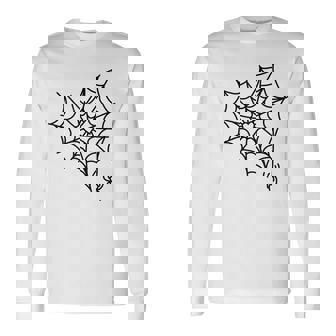 蜘蛛の巣 ハート かわいい ハロウィン ゴス 長袖Tシャツ - Kawaiitshirt