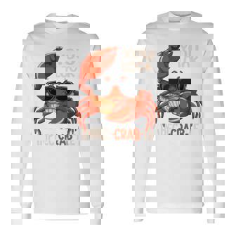 蟹 カニ 魚介類 涼しい かに 食べる 長袖tシャツ 長袖Tシャツ - Kawaiitshirt