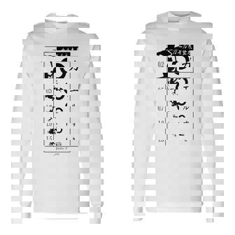 視力検査 おもしろ デザイン カエル 長袖Tシャツ - Kawaiitshirt