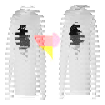 誇り高き日本人ドイツ人のためのヴィンテージの旗 A 日本 ドイツ 長袖Tシャツ - Kawaiitshirt