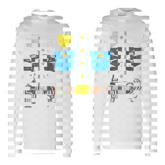 警察コスチューム 面白い警官 警察官 警察官 男性 男の子 子供 長袖Tシャツ - Kawaiitshirt