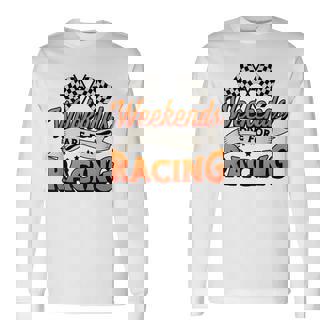 週末はレーシングカーレースモータースポーツ 長袖Tシャツ - Kawaiitshirt