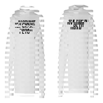 重機オペレーター キャリア 新 プロフェッショナル モダン 長袖Tシャツ - Kawaiitshirt