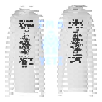 野獣のイエティ 忌まわしい雪だるまのユーモア 私はイエティが大好き I'm A Yeti 長袖Tシャツ - Kawaiitshirt
